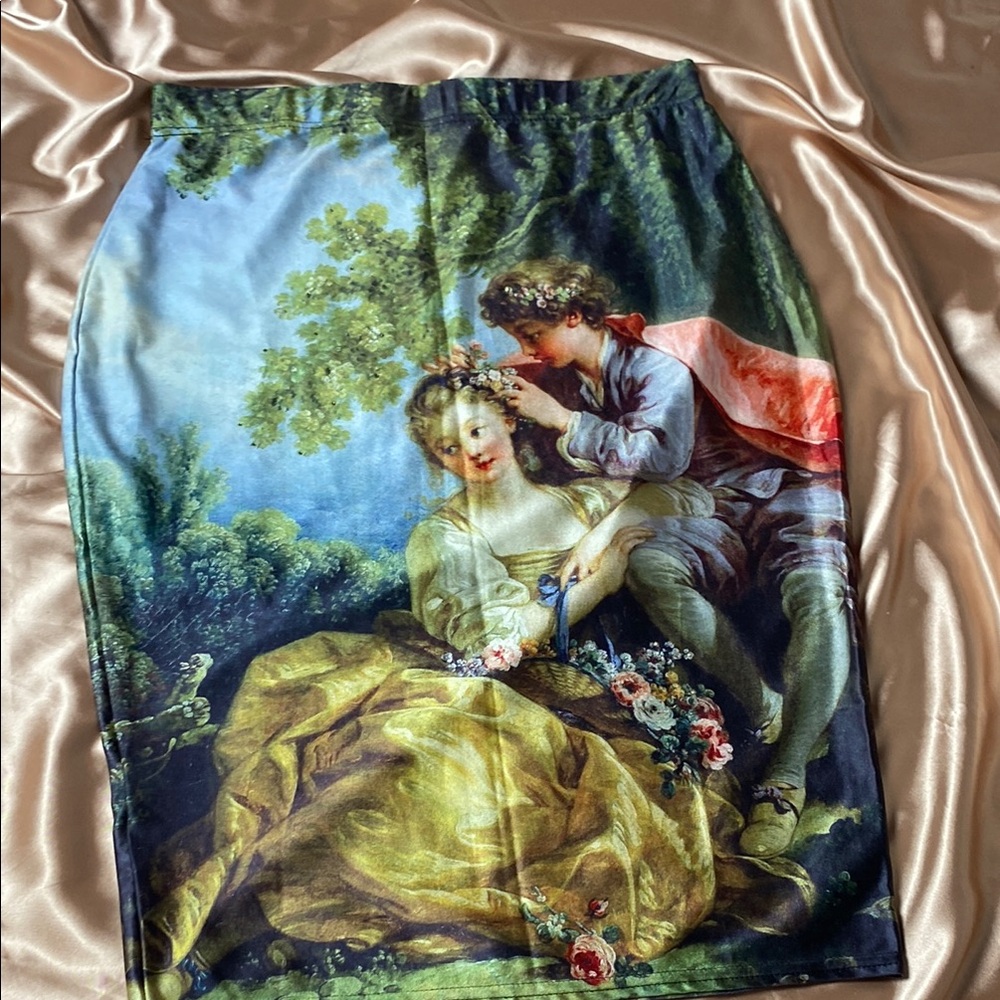 Artistic Print Women's Skirt